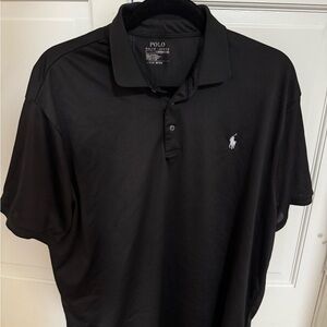 Polo by Ralph Lauren Black Short-Sleeve Polo performance with White Pony Logo